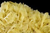 Yellow Barite Crystal Cluster - Peru #169086-2